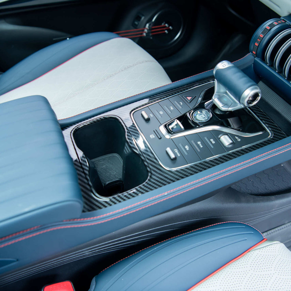 ABS Carbon Fiber Center Console Wrap for BYD Atto 3.