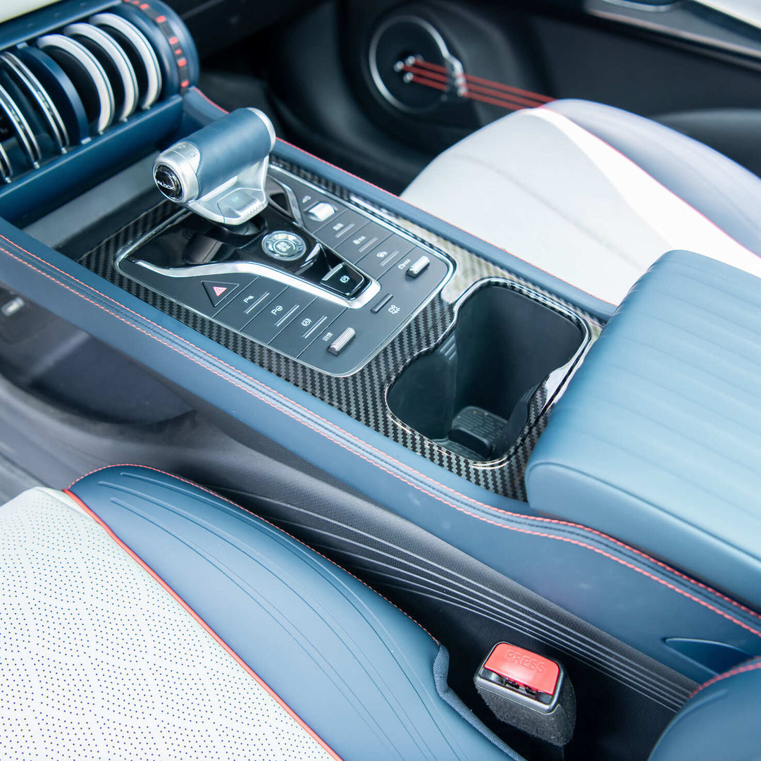 ABS Carbon Fiber Center Console Wrap for BYD Atto 3.