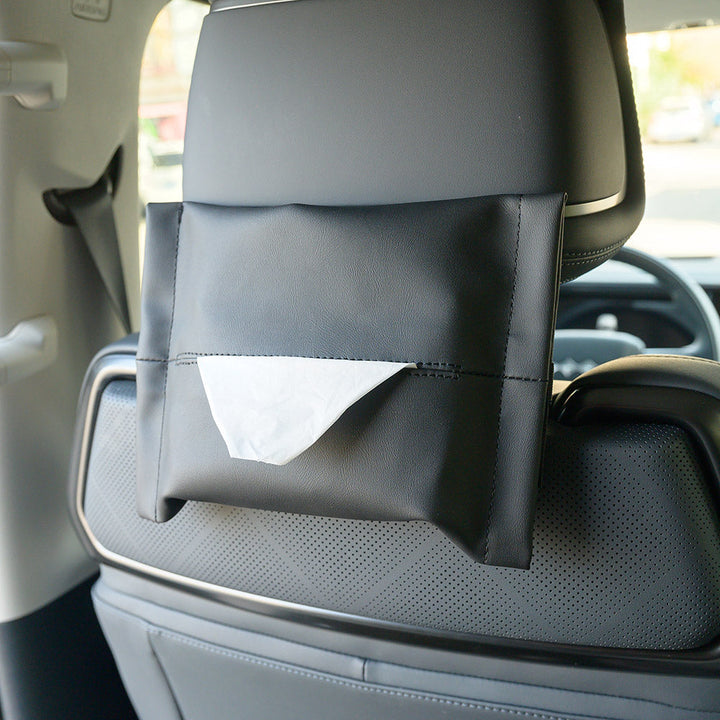 Microfiber Skin Leather Tissue Box for BYD