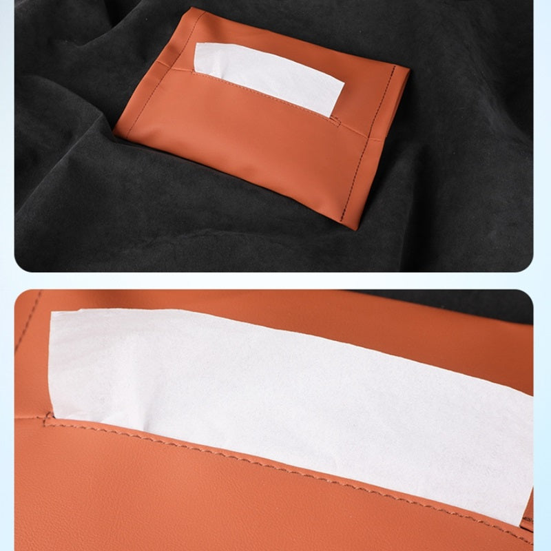 Microfiber Skin Leather Tissue Box for BYD